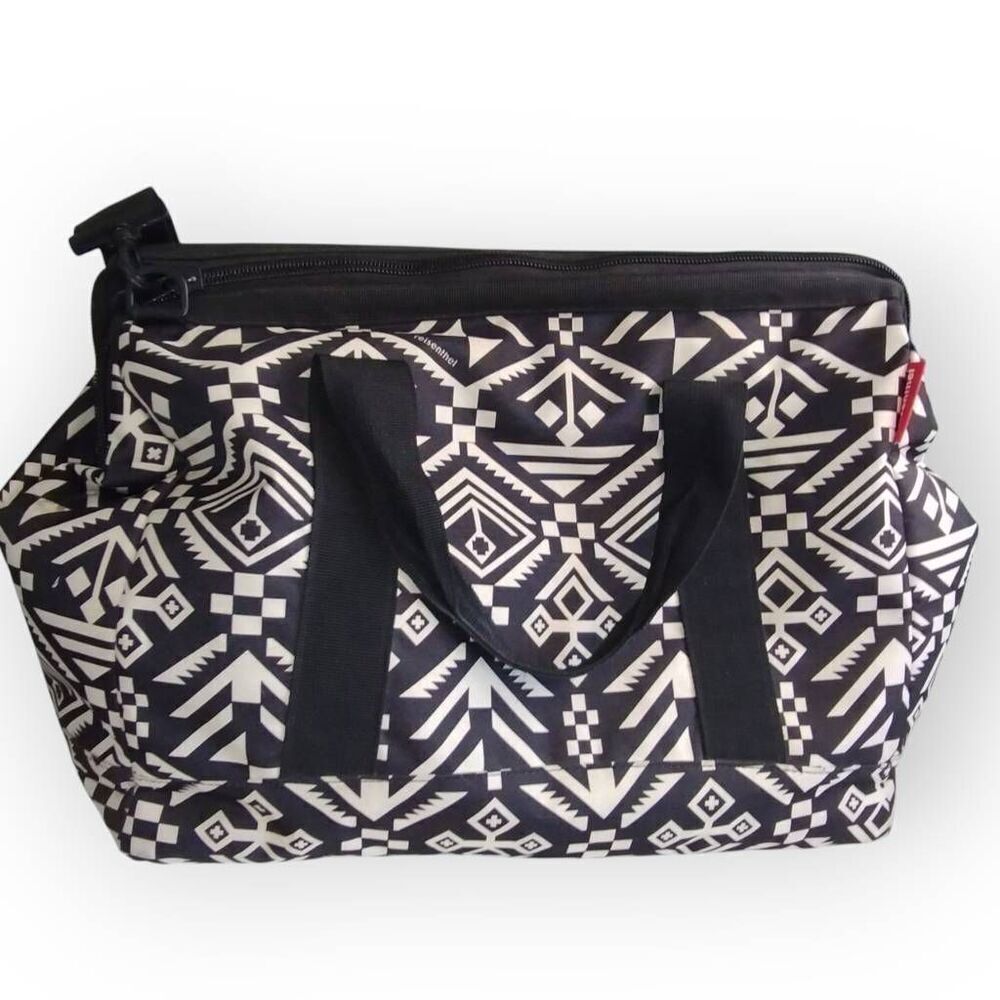 Reisenthel Allrounder Large Travelling Bag Hopi Black Shoulder Handles #MT7034‎